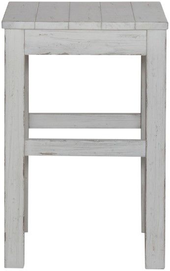 Liberty Furniture River Place Riverstone White Console Stool-3