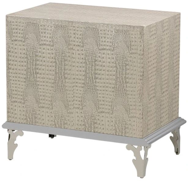 Michael Amini® Hollywood Swank® Crystal Croc Nightstand-2