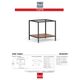 Korson Furniture Yuppie Glass Top End Table with Gray Metal Base -1