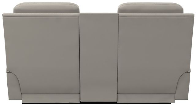 La-Z-Boy® Greyson Ice Leather Manual Reclining Loveseat with Console-3