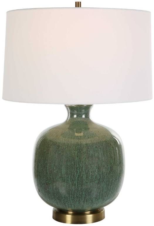 Uttermost® Nataly Aged Green/Antique Bronze Table Lamp-3