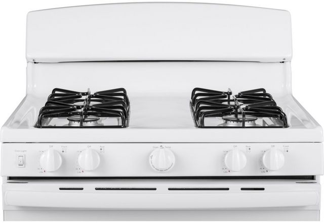 GE® 30" White Freestanding Gas Range-3