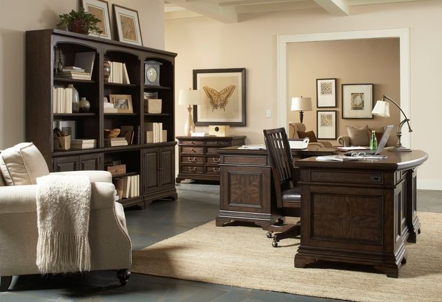 Aspenhome® Essex Molasses Brown Office Chair-1