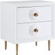 TOV Furniture Bovey White Lacquer Side Table-1