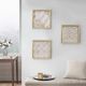 Olliix by Madison Park Golden Impressions 3 Pieces Gold Drop Lip Foil Framed Wall Art Set-4