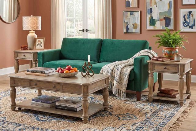 Liberty Furniture Magnolia Manor 3-Piece Weathered Bisque Alternate Occasional Table Set-3