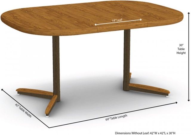 Chromcraft™ Customizable Carlisle 42" Dining Table -2