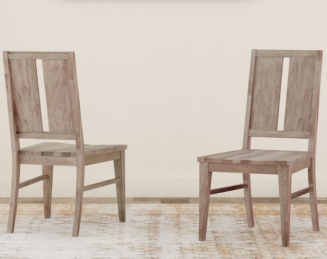 A-America® Casual Loft Roasted Hazelnut Panel Back Dining Side Chair-1