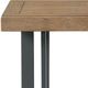 Intercon Eden Rustic Dune End Table with Black Base-2