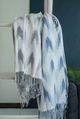 A & B Home Gray/White Throw Blanket-1
