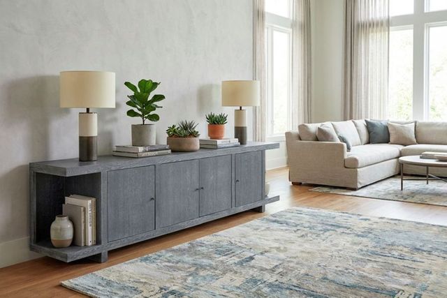 aspenhome® Latitude Deep Indigo 95'' Console with 4-Doors-1