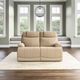 Flexsteel® Logan Beige Power Reclining Loveseat with Power Headrests and Lumbar-4