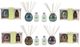 A & B Home Mosaic 4-Piece White Reed Diffuser Set-0