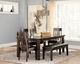 Signature Design by Ashley® Haddigan 6-Piece Dark Brown Dining Set-4