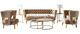 VIG Furniture Divani Casa Courtney Beige/Gold Fabric Sofa-1