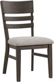 Intercon Hearst Beige/Reclaimed Chevron Upholstered Panel Dining Side Chair-0