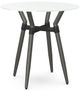 Amisco Customizable Link White Glass 36" Round Counter Height Table-0