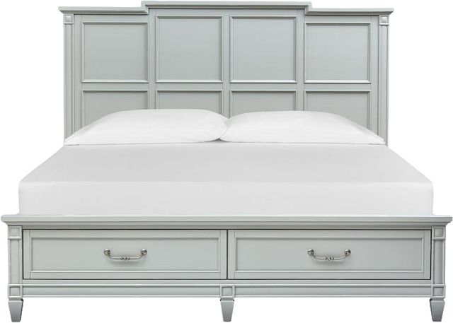 Magnussen Home® Glenbrook Pebble Complete Queen Panel Storage Bed-2