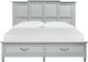 Magnussen Home® Glenbrook Pebble Complete Queen Panel Storage Bed-2