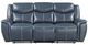 Coaster® Sloane Blue Manual Reclining Sofa with Drop Down Table-2