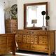 Liberty Furniture Grandpas Cabin Aged Oak Dresser and Mirror Set-1