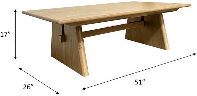 Nest Home Collections Natalie Weathered Timber Coffee Table-2