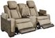 Signature Design by Ashley® Next-Gen DuraPella Two-tone Sand Power Reclining Loveseat with Console-1