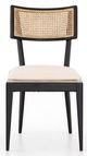 Four Hands Britt Brushed Ebony Dining Side Chair-1