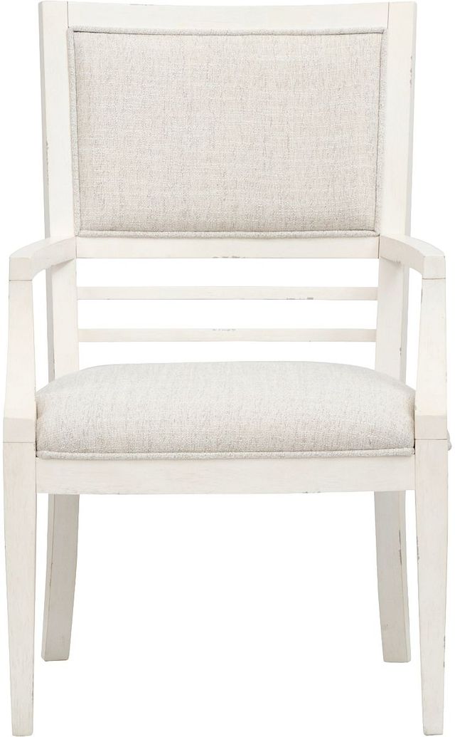 Magnussen Home® Echo Isles 2-Piece Sea Pearl Dining Arm Chair Set with Upholstered Seat and Back-1
