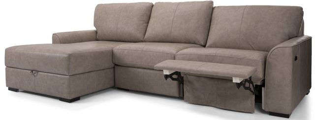Decor-Rest® Furniture LTD 2-Piece Power Reclining Left-Arm Facing Sectional and Chaise-4