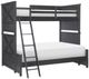 Legacy Classic Flatiron Midnight White Youth Twin/Twin Bunk Bed-0