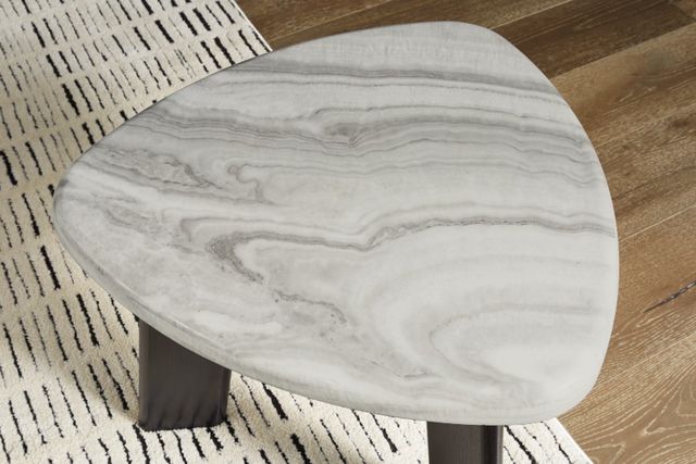 Signature Design by Ashley® Lilyberg 3-Piece Gray Occasional Table Set with Black Base-3