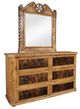 Horizon Home® Lasso Cowhide 5-Piece Brown Queen Panel Bedroom Set-4