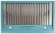 Unique® Appliances Classic Retro 36" Ocean Mist Turquoise Under Cabinet Range Hood-2