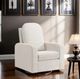 Furniture of America® Rovigo White Glider Swivel Chair-1