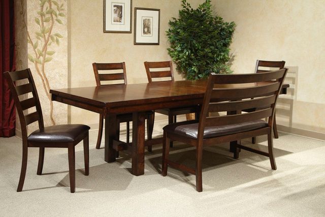 Intercon Kona Raisin Dining Trestle Table-0