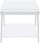 Coaster® Marcia Glossy Rectangular End Table with Chrome Base-4