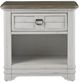 American Woodcrafters Meadowbrook Sand/Whitewash 1-Drawer Nightstand-2