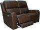 Flexsteel® Hayley Burnt Umber Power Reclining Loveseat with Power Headrest-3