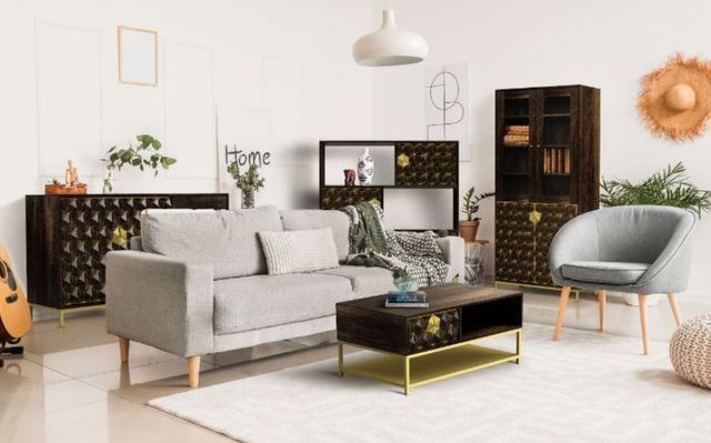 Jaipur Furniture Pintu Brown Coffee Table-2