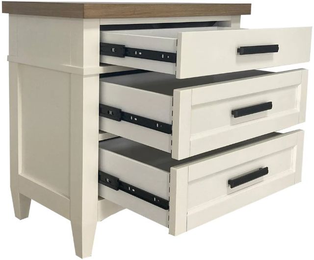 Parker House® Americana Modern Cotton Nightstand with Charging Station-4