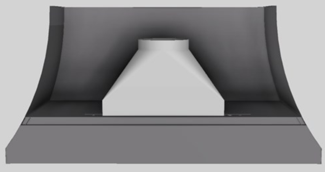 Vent-A-Hood® Designer Series 60" Gunsmoke Wall Mounted Range Hood-3