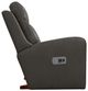La-Z-Boy® Emmons Pewter Leather Power Rocking Recliner with Headrest-3