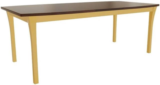 Mavin Customizable 42" x 66" Boat Extendable Dining Table with 18" Leaf-0