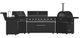 FORNO® Alta Qualita 5 Burner 176" Black Outdoor Kitchen Kit-0
