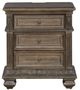Liberty Furniture Carlisle Court 4-Piece Chestnut/Sand Queen Upholstered Poster Bedroom Set-3