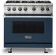 Viking® 5 Series 36" Slate Blue Pro Style Natural Gas Range-0