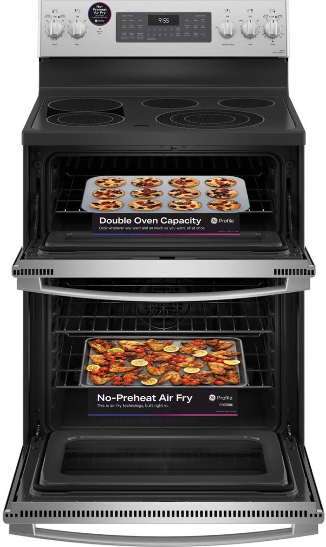 GE Profile™ 30" Fingerprint Resistant Stainless Steel Smart Freestanding Electric Range-4