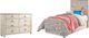 Signature Design by Ashley® Willowton 2-Piece Whitewash Twin Panel Headboard Set-0