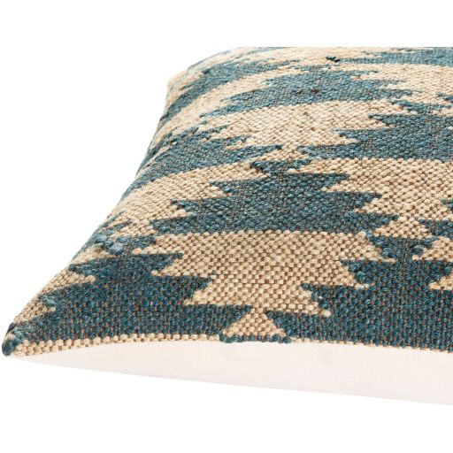Surya Gada Teal 20"x20" Toss Pillow with Polyester Insert-1